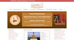 Desktop Screenshot of chinmayavrindavan.org