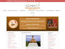 Tablet Screenshot of chinmayavrindavan.org